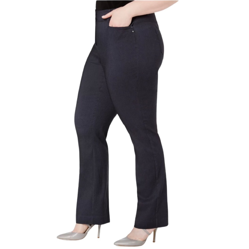 JM Collection Tummy Control Pants in Waverly Denim
